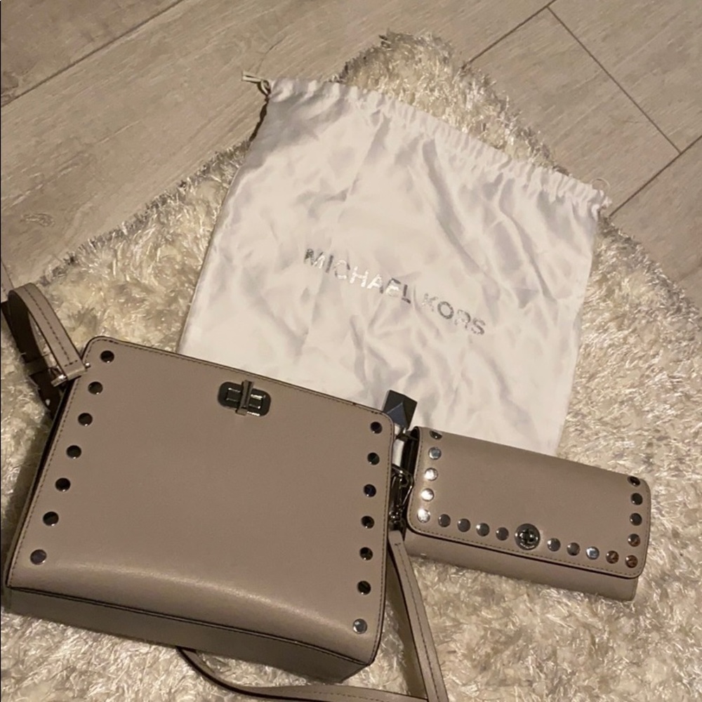 Michael Kors crossbody and wallet